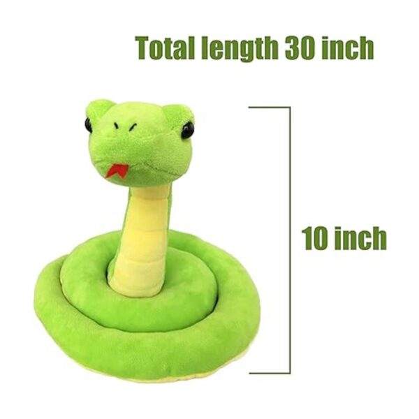 ICE KING BEAR Animal de peluche de serpiente verde_3