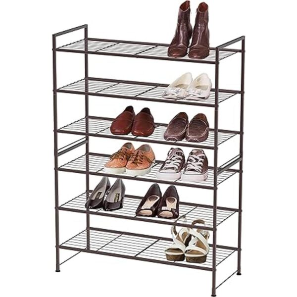 Simple Houseware Estante apilable de 3 niveles color_3