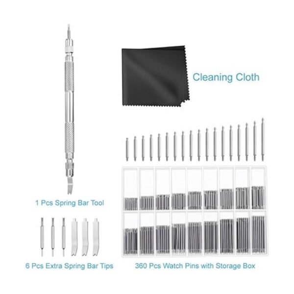 Anezus Kit de removedor de eslabones de reloj con barra