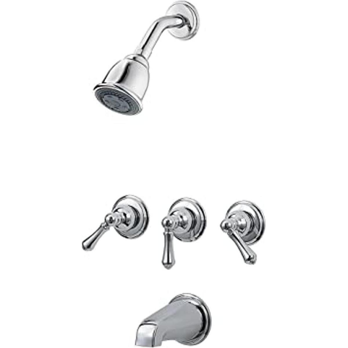 Pfister LG0181BC LG0181BC Grifo de 3 tinas y ducha con
