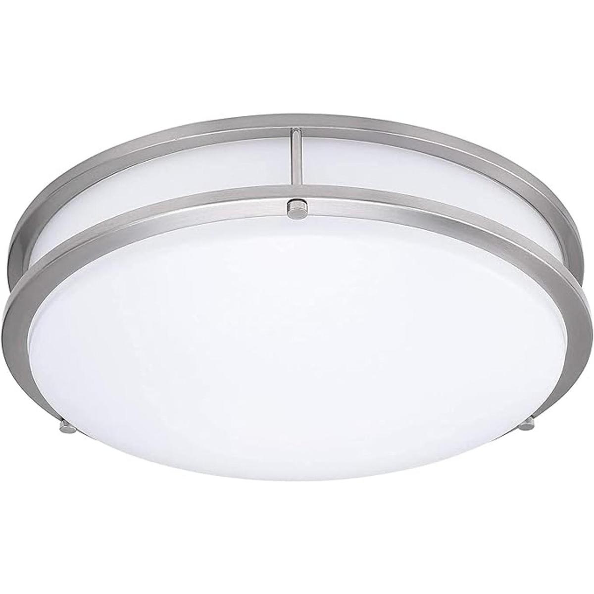 Lámpara de techo LED regulable de doble anillo de 15