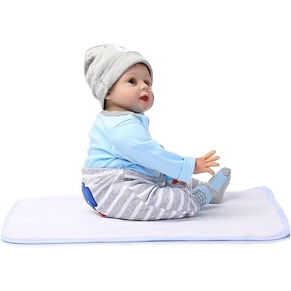 Pedolltree Ropa de muñecas Reborn para bebé trajes azules_2
