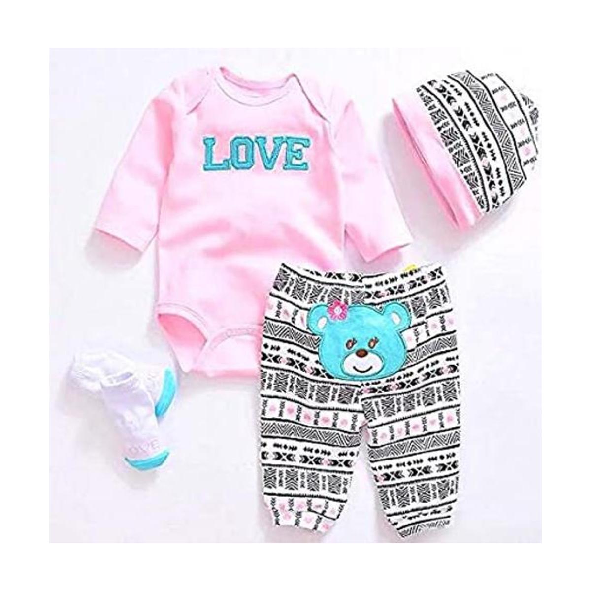 Pedolltree Reborn Ropa para muñecos de bebé color rosa