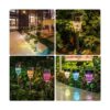 Luces solares de jardín al aire libre decorativo mosaico