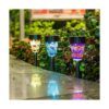 Luces solares de jardín al aire libre decorativo mosaico