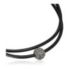 Lucky Brand Gargantilla de cuero plata talla única_2