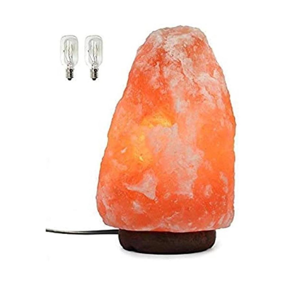 Lámpara de sal del Himalaya de 7 pulgadas con cable de