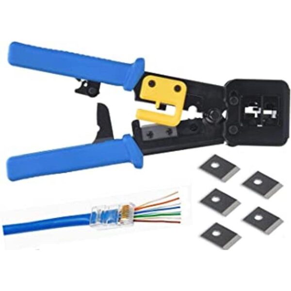 Herramienta de crimpado RJ45 Ethernet Pass Thru Crimpadora