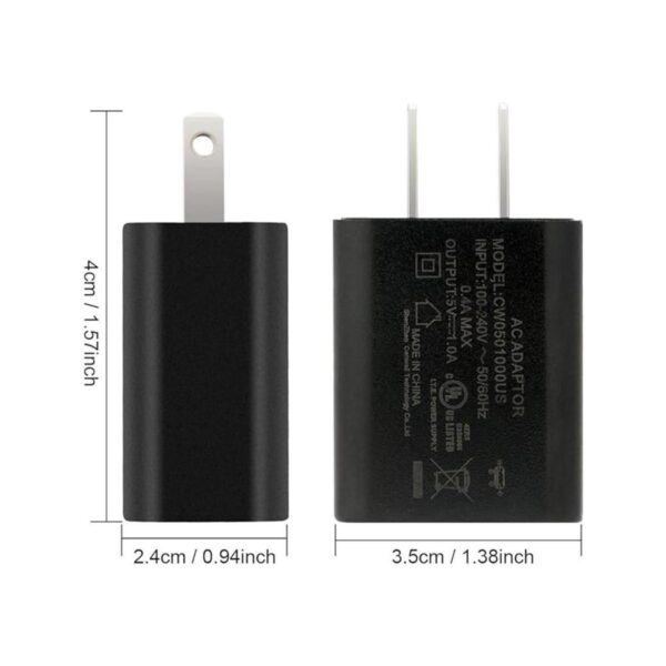 Dericam Cargador de pared micro USB de 5 V 1 A cable de