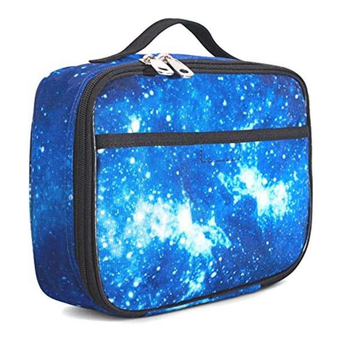 Lonchera infantil de galaxia para niñas adolescentes