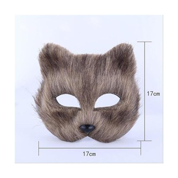 LUOEM Máscara de animales Hallween máscara de zorro de