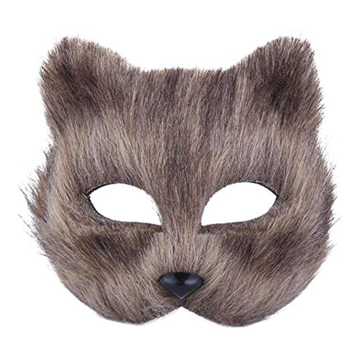 LUOEM Máscara de animales Hallween máscara de zorro de