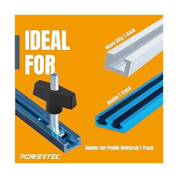 POWERTEC 71173 Kit de accesorios de pista en T con