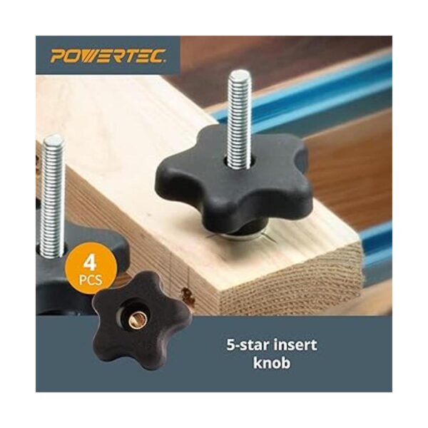 POWERTEC 71173 Kit de accesorios de pista en T con