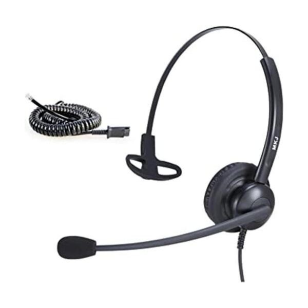 MKJ Auriculares para teléfono de oficina con micrófono