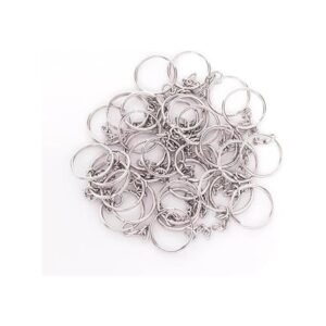 Selizo 120 ganchos giratorios y llaveros con cadena para