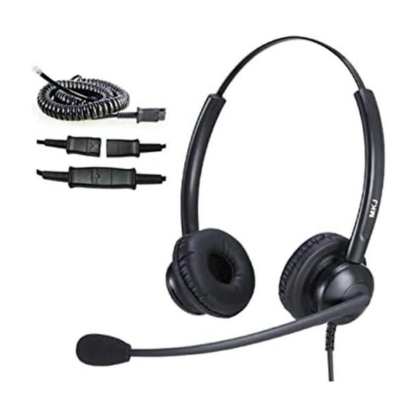MKJ Auriculares de teléfono para teléfonos de oficina con_1