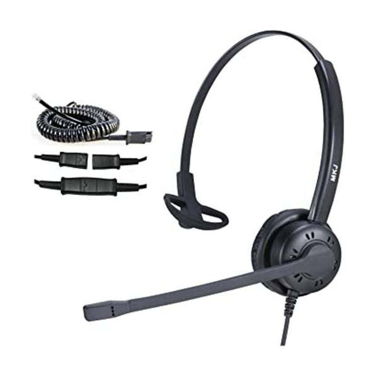Auriculares de teléfono de oficina con micrófono con