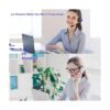 MKJ Auriculares para teléfono de oficina con micrófono