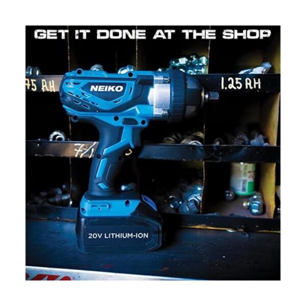 NEIKO 10878A Llave de impacto inalámbrica de 20 V 12