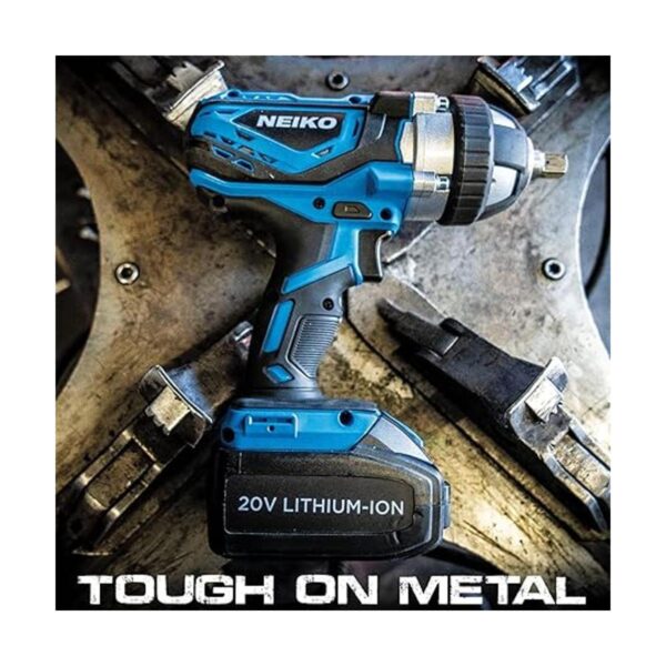 NEIKO 10878A Llave de impacto inalámbrica de 20 V 12