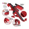 Juguete de dinosaurio Kiddie Play con control remoto humo_2