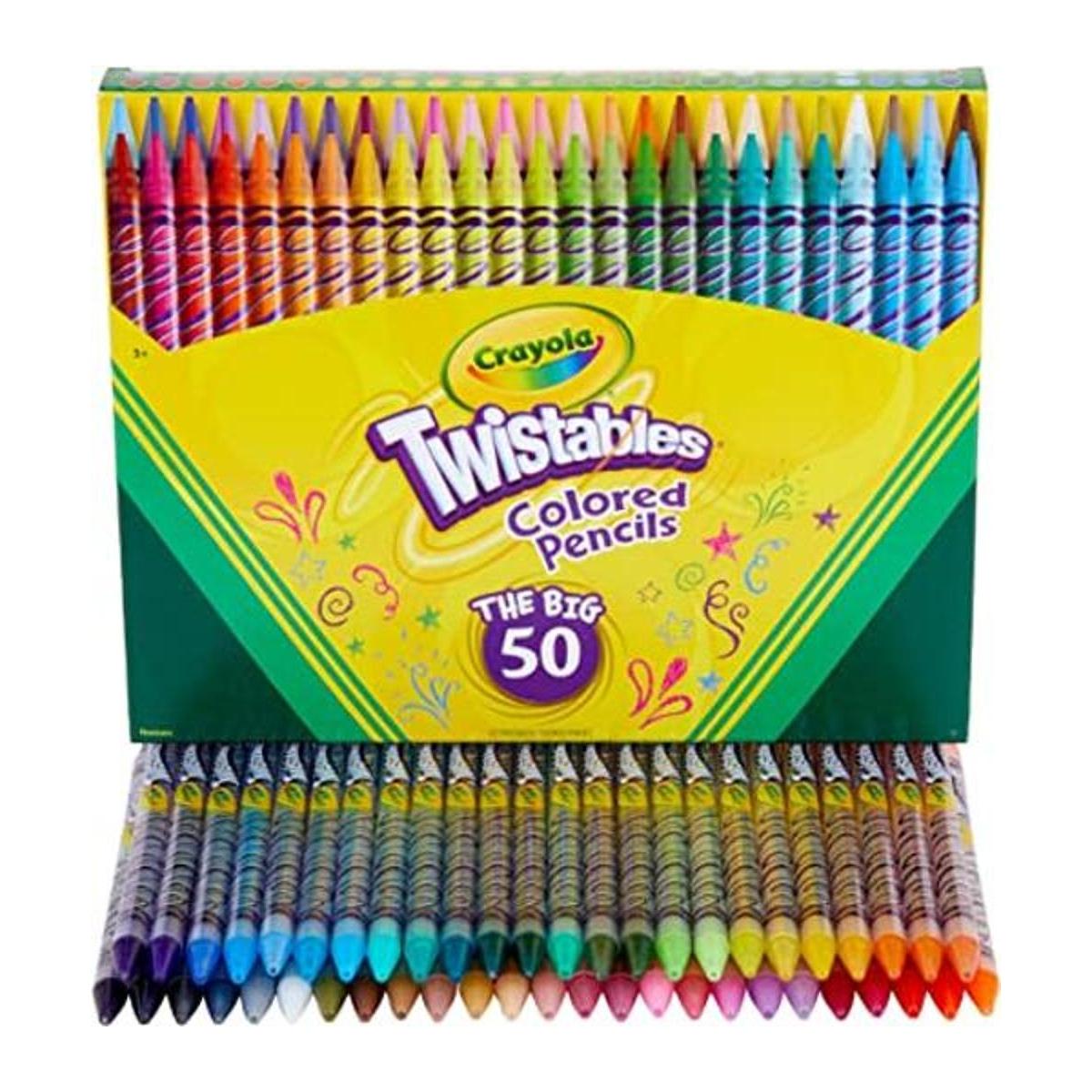Crayola Juego de lápices de colores Twistables 50