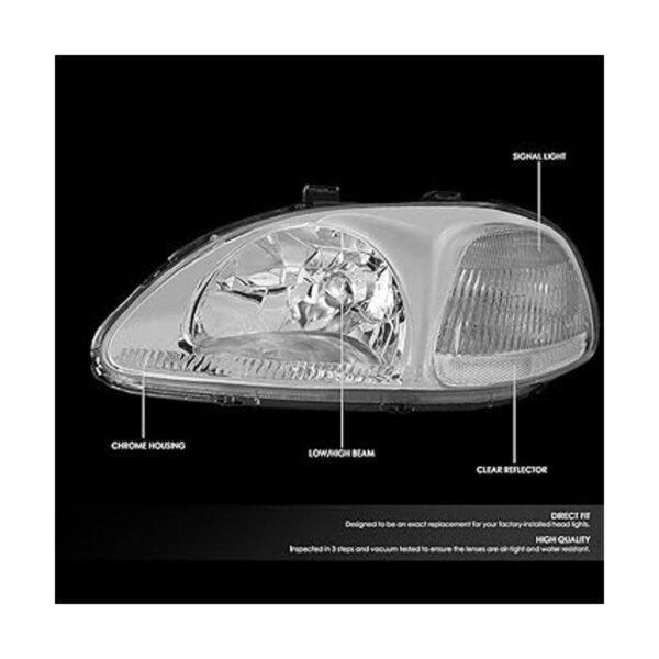 DNA Motoring HLOHHC96CHCL1 Repuesto de faros delanteros_2