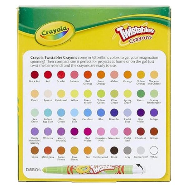 Crayola Twistables Crayons Juego para colorear 50