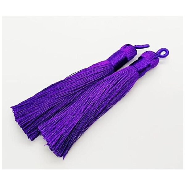 PAMIR TONG Borlas de seda de rayón chino 3.1 in hechas