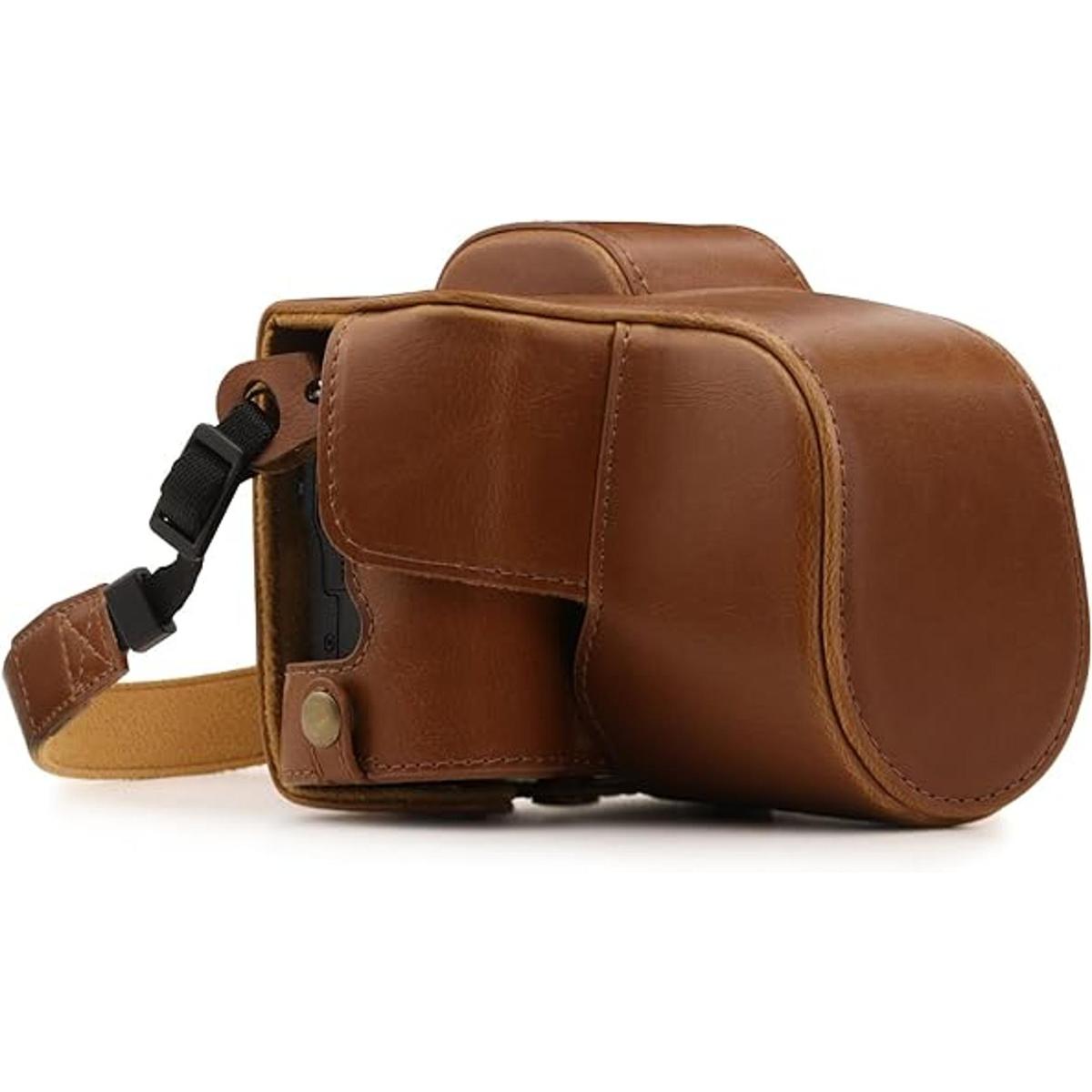 MegaGear Canon EOS M50 Funda de piel sintética para