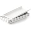 LAUCHUH Plato rectangular de porcelana para servir