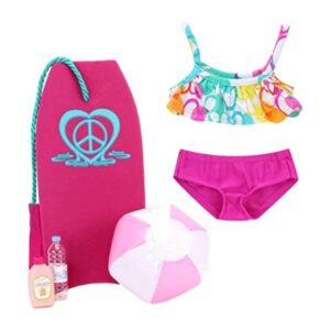 Juego de accesorios de playa de tamaño muñeca de Sophia_1