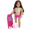 Juego de accesorios de playa de tamaño muñeca de Sophia_3