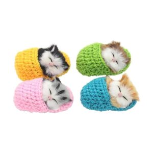 Coolayoung 4 piezas de juguete de muñeca con gato_1
