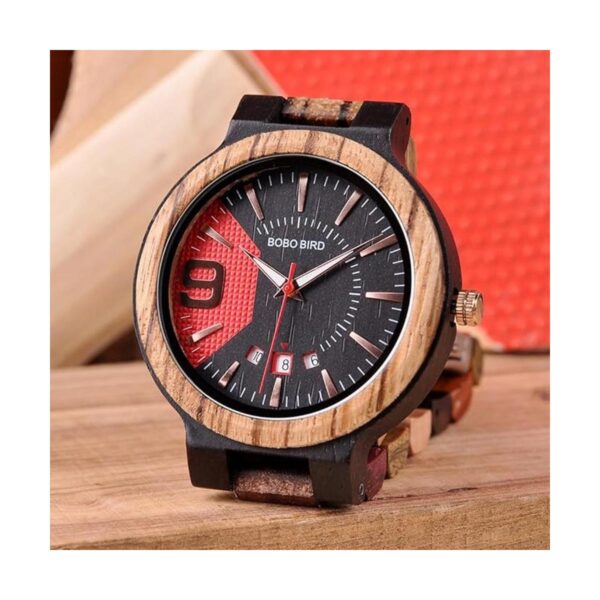 BOBO BIRD Relojes de madera coloridos para hombre reloj_5