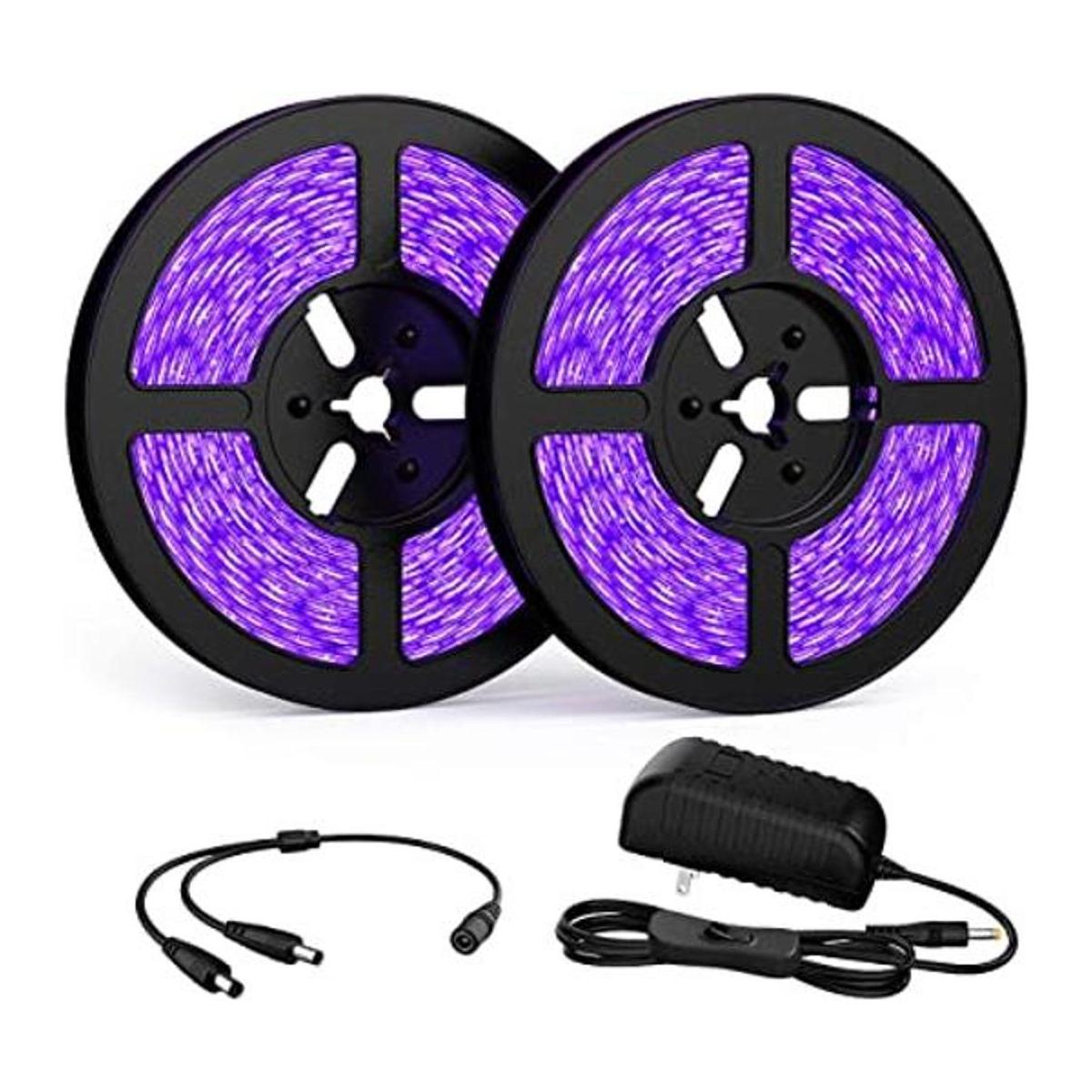 Onforu Kit de tira de luz LED negra de 32.8 pies 600
