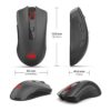 Redragon M652 Mouse inalámbrico óptico de 2.4G con