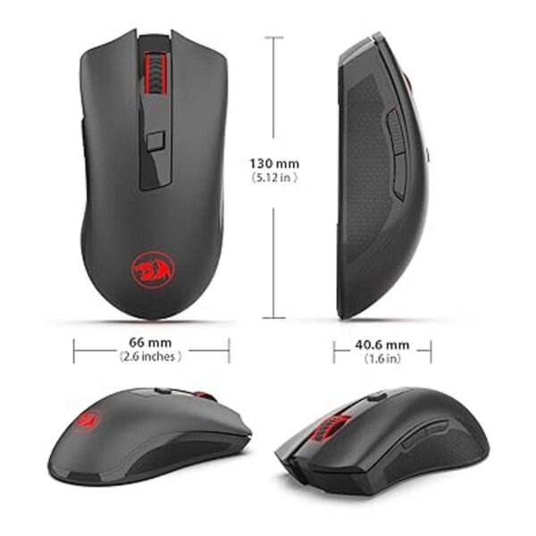 Redragon M652 Mouse inalámbrico óptico de 2.4G con