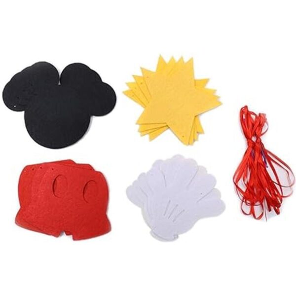 Guirnalda de fieltro con temática de Mickey Mouse para_2