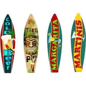 Paquete decoración de pared de tabla de surf letreros de_1