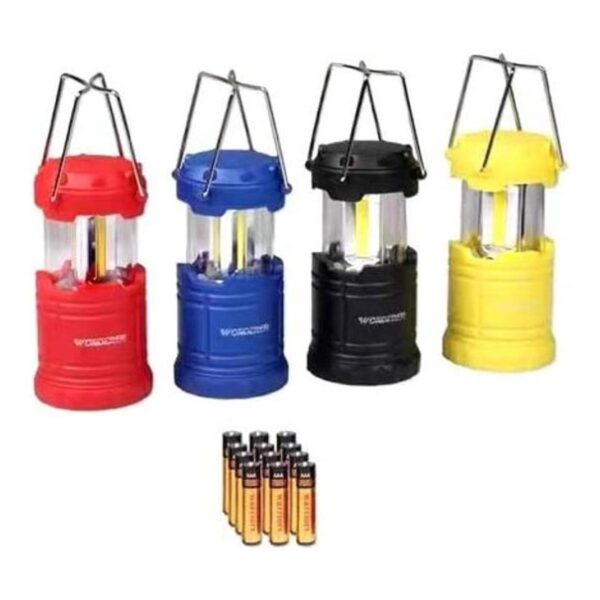 Linterna LED Mini paquete de 4 farolillos de camping con_1