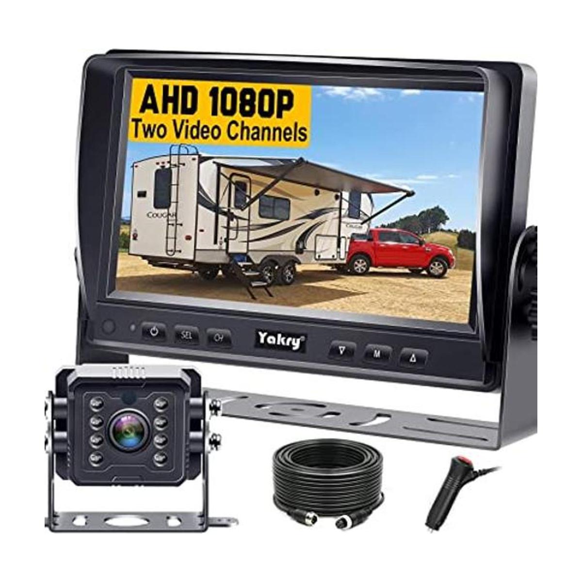 Cámara de respaldo para autocaravana HD 1080P 7 pulgadas