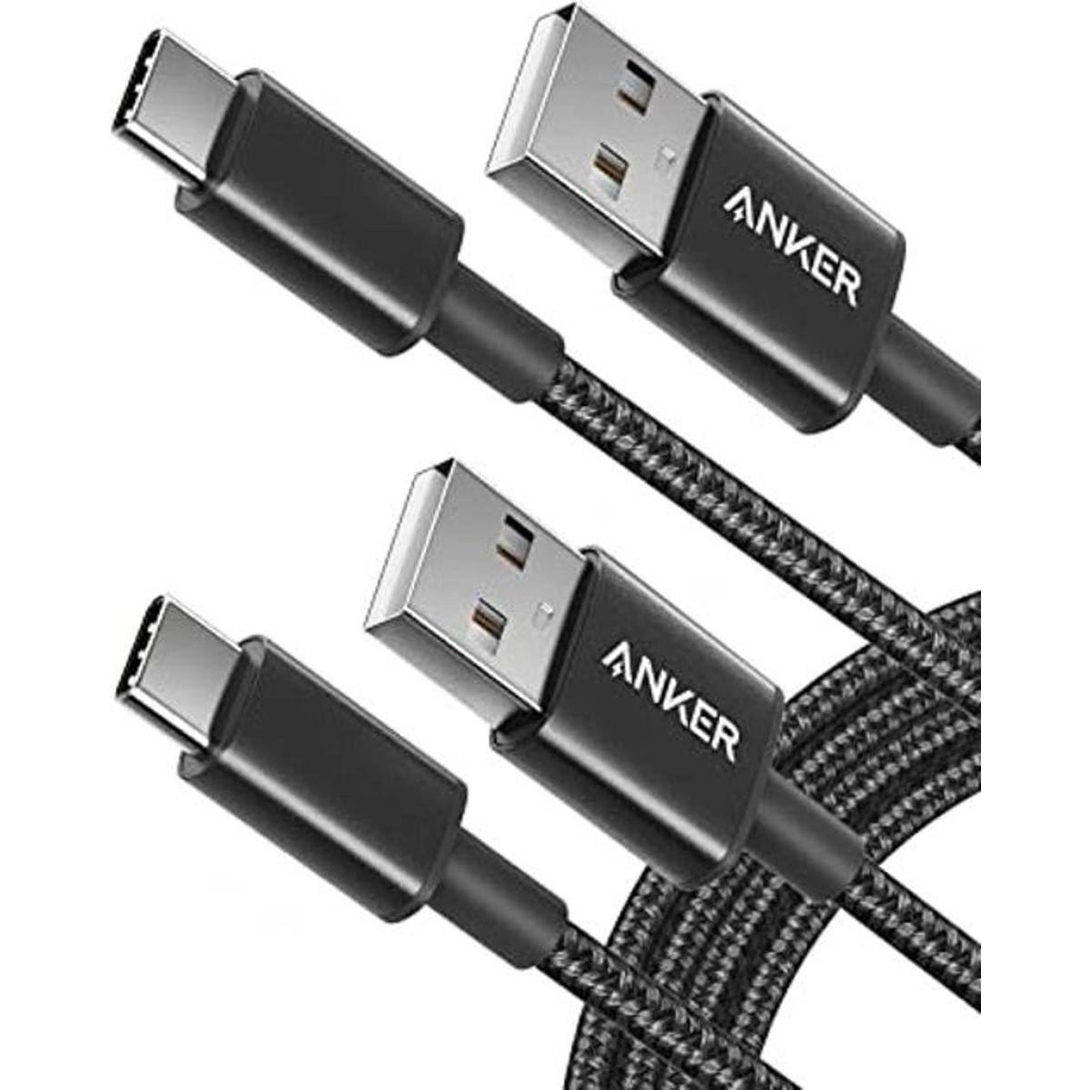 Cable USB C Anker 2 unidades 6 pies cargador tipo C