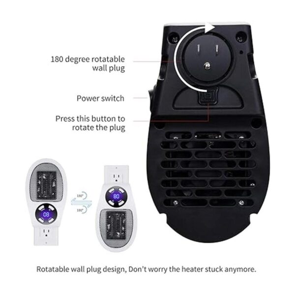 Calentador de espacio de pared portátil de 350 W con_6