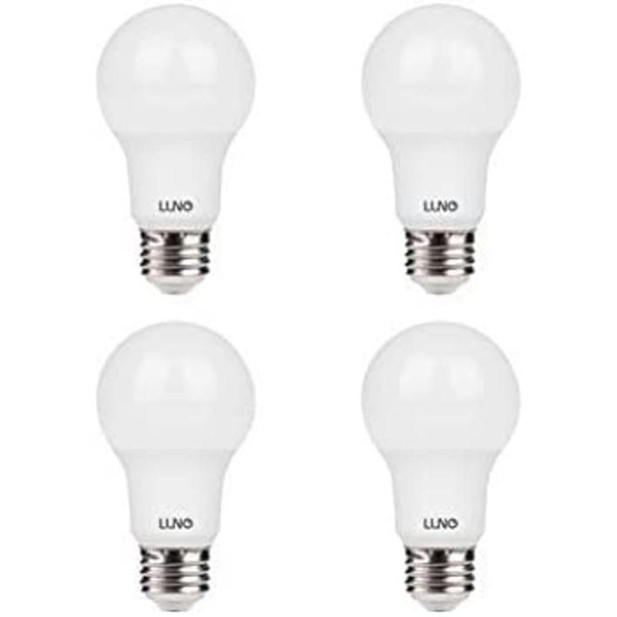 LUNO Bombilla LED regulable A19 9.5 W equivalente a 60
