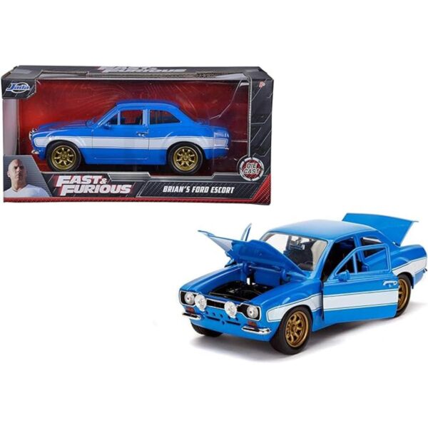 Jada Toys 124 Fast Furious Brians Ford Escort RS2000