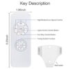 QIACHIP Kit universal de ventilador de techo y luces_4