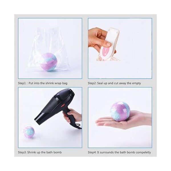 Soap Wrappers Shrinkable 500 PCS 6X6 inch Heat Shrink Wrap_3