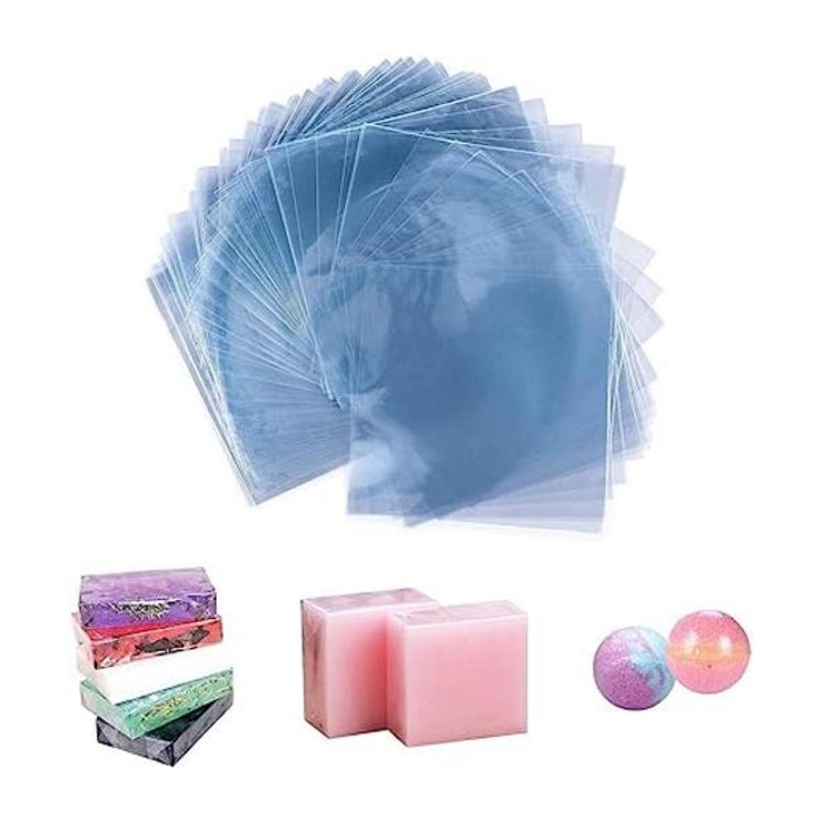 Soap Wrappers Shrinkable 500 PCS 6X6 inch Heat Shrink Wrap